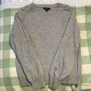 J. Crew Sweater with Embellished Shoulders